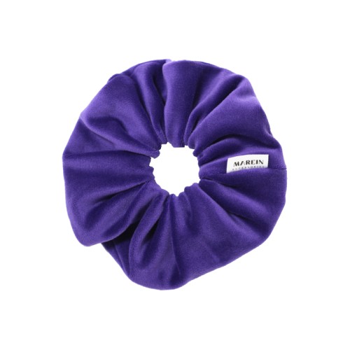 Purple Velour Scrunchie