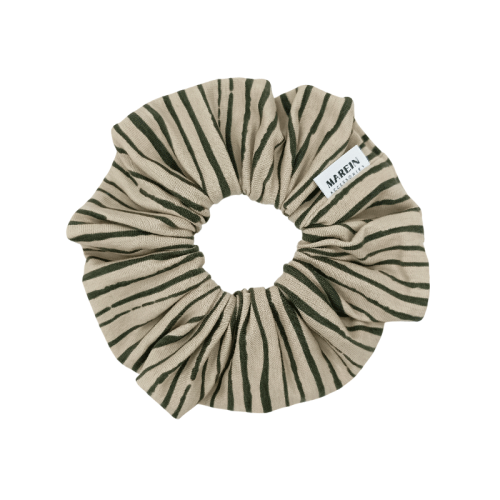 Army Stripes Green Scrunchie