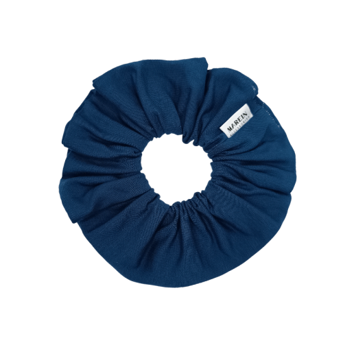 Blue Navy Scrunchie