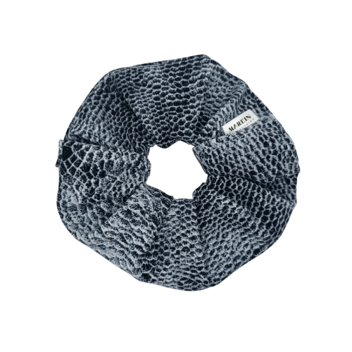 Grey Snake Scrunchie