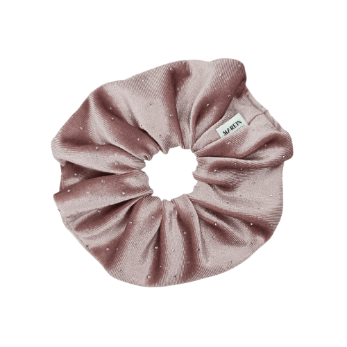 Old Rose Strass Scrunchie