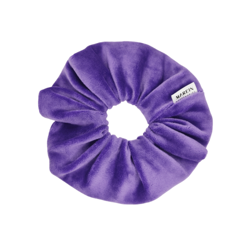 Purple Light Velour Scrunchie