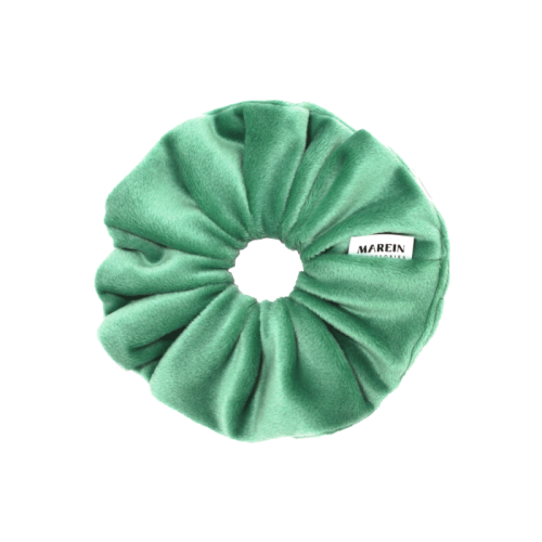 Dusty Mint Velour Scrunchie