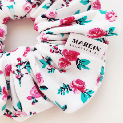 Roses-hair-handmade-scrunchies-marein