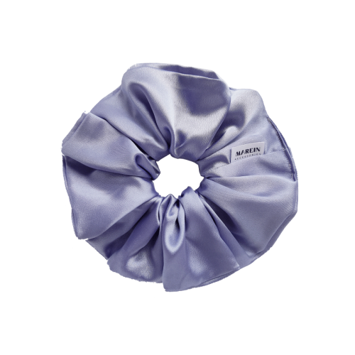 Lilac Satin Scrunchie