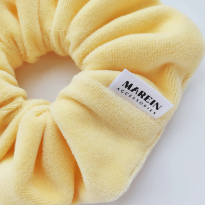 lemon-velour-handmade-scrunchie-marein