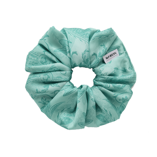 Mint lachour satin Scrunchie