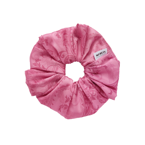 Pink lachour satin Scrunchie