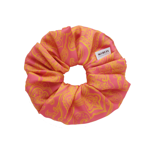 Orange Lachour satin Scrunchie