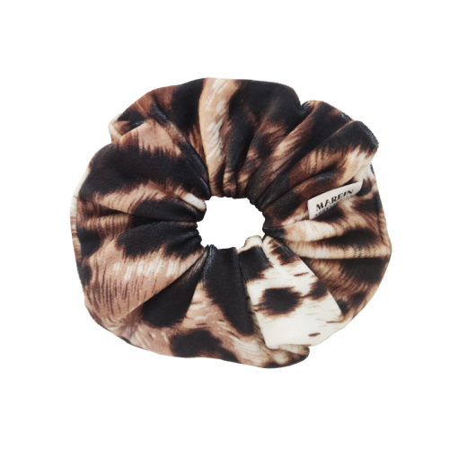 Leopard Velvet Scrunchie