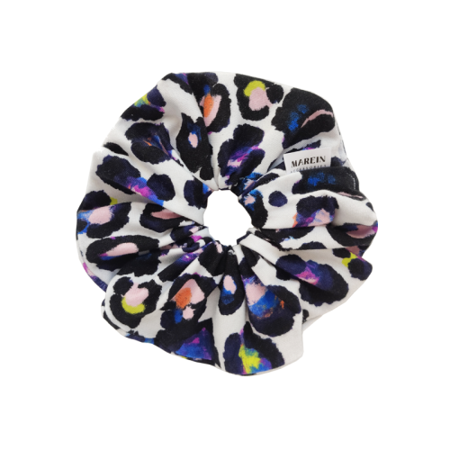 Neon Animal Print Scrunchie