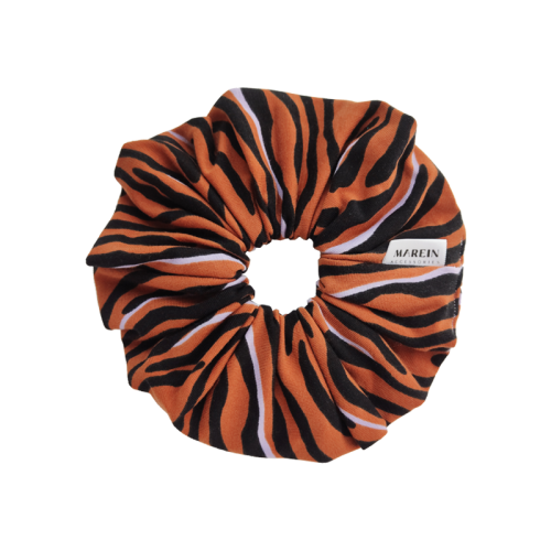 Rust Zebra Scrunchie