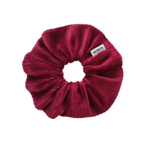 Cherry Kotle Velour Scrunchie