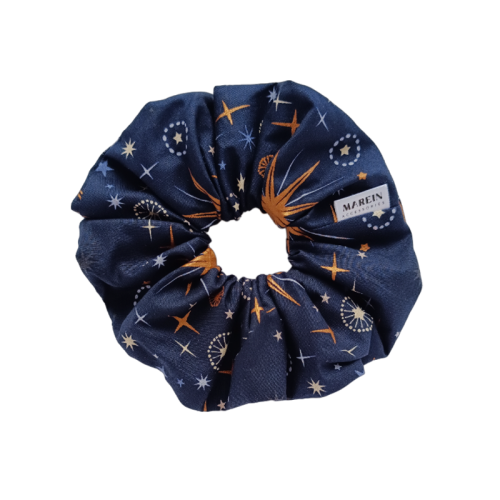 Blue Star Scrunchie