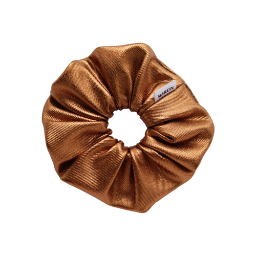 Bronze Lurex Scrunchie