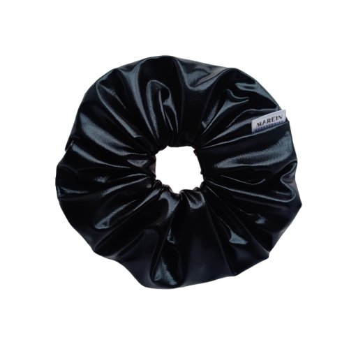 Black Vinyl Scrunchie