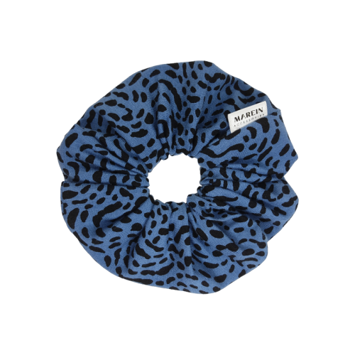 Blue Jean Animal Print - Scrunchie