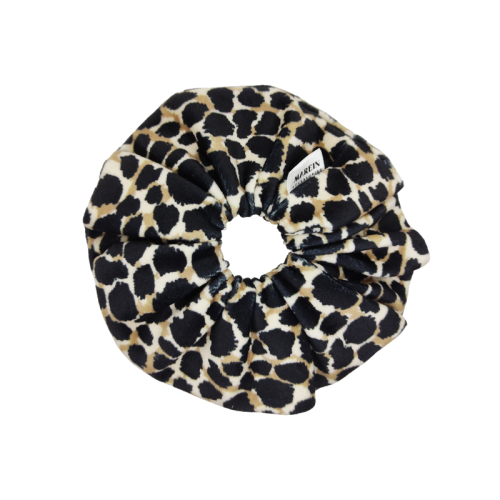 Leopard Soft Velour Scrunchie