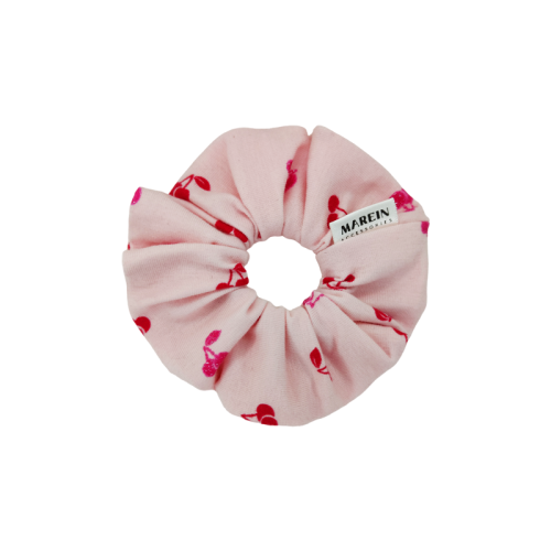 Mini Pink Cherries Scrunchie