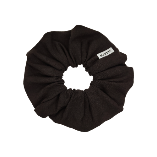 Dark Brown Mat Scrunchie