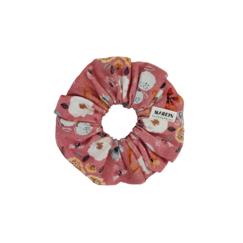 Mini blush flowers Scrunchie