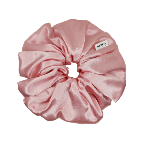 Pastel Pink Satin XXL Scrunchie